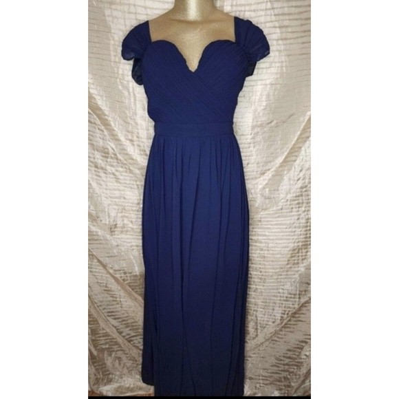 Size Medium, MANIJU OFF SHOULDER CHIFFON MAXI DRESS - Picture 1 of 7